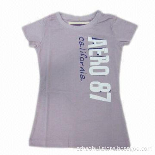 Women's T-shirt with Logo, Made of 100% Cotton Single Jersey, Available in Various Colors